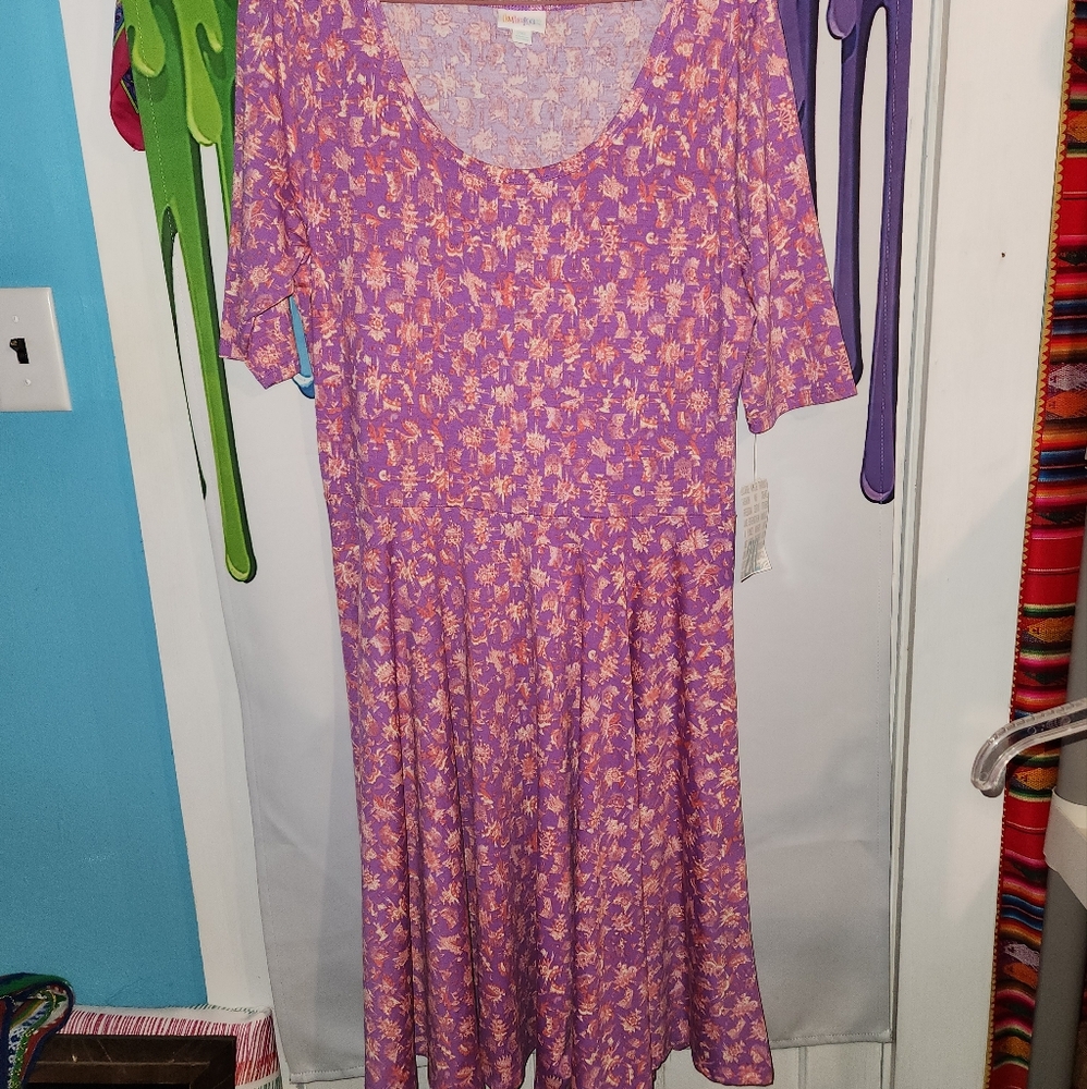 2X, Lularoe, (Nicole) Dress NWT
